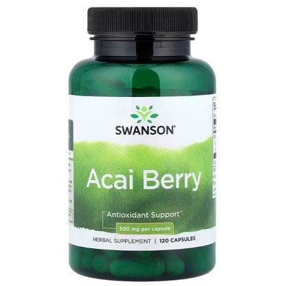 HealthilyYou | Swanson, Acai Berry, 500 mg, 120 Capsules Antioxidant Support  Herbal Supplement