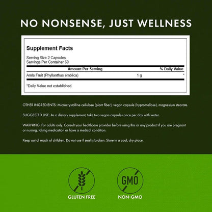 HealthilyYou | Swanson, Full Spectrum® Amla Fruit, 120 Vegan Capsules Antioxidant Support