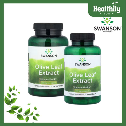 HealthilyYou | Swanson, Olive Leaf Extract , 500 mg , Capsules Immune Health Herbal Supplement