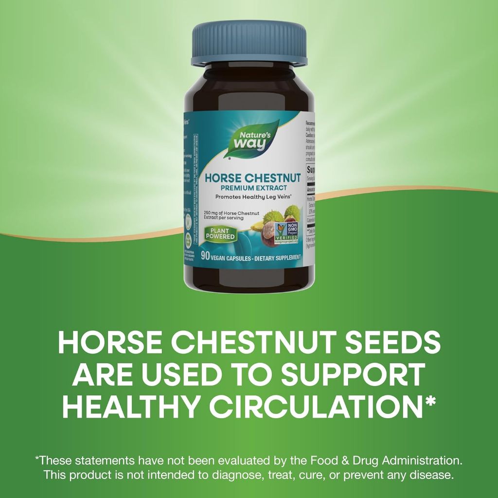 Nature's Way, Horse Chestnut ( Supports Healthy Leg Veins & Support Vascular Health )