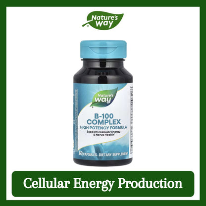 Nature's Way, B-100 Complex ( Cellular Energy Production & Nerve Health )