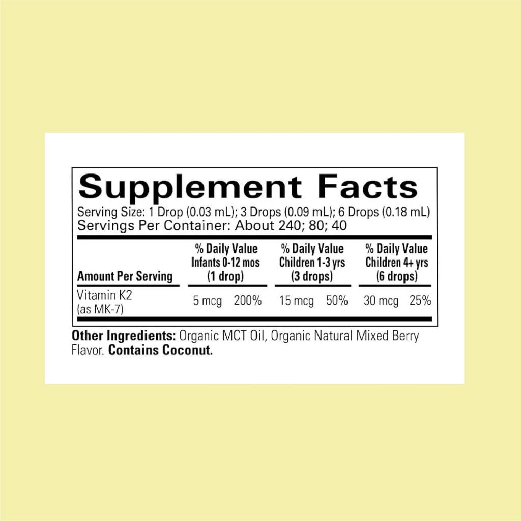 LittleSunshine | ChildLife Essentials, Organic Vitamin K2 Drops, Natural Berry, 5 mcg, 0.25 fl oz