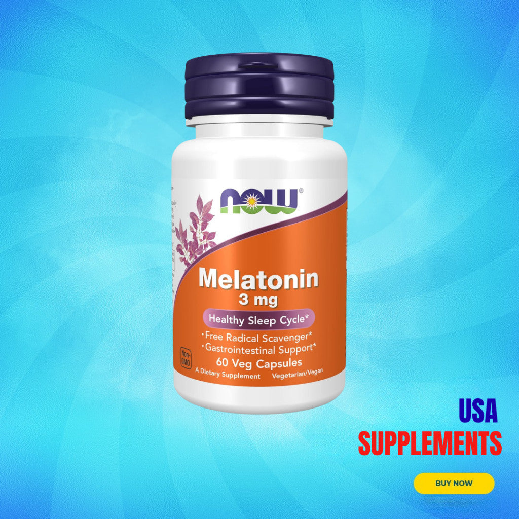 USA Supplements | NOW Foods, Melatonin, 3 mg ( Supports Falling Asleep Faster )