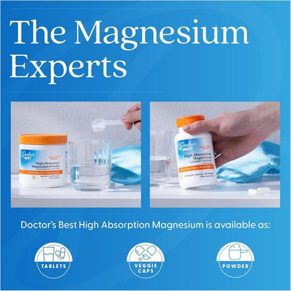 USA Supplements | Doctor's Best, High Absorption Magnesium Lysinate Glycinate ( Sleep Support )
