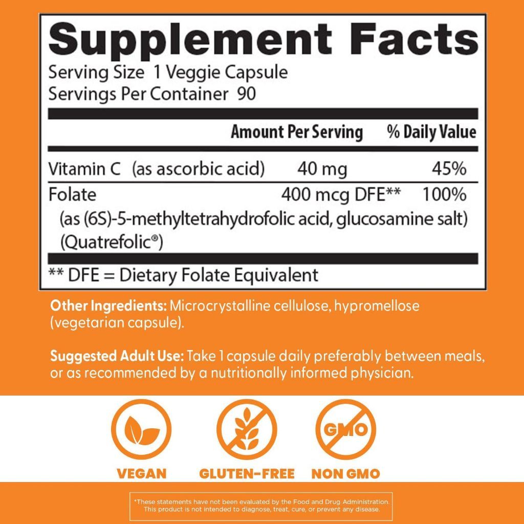 USA Supplements | Doctor's Best, Fully Active Folate ( Supports Healthy DNA & Cell Growth )