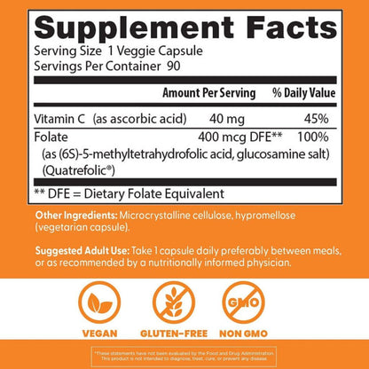 USA Supplements | Doctor's Best, Fully Active Folate ( Supports Healthy DNA & Cell Growth )