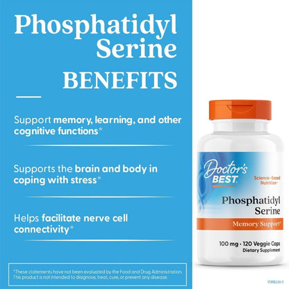 USA Supplements | Doctor's Best, Phosphatidyl Serine ( Cognitive Function Support )