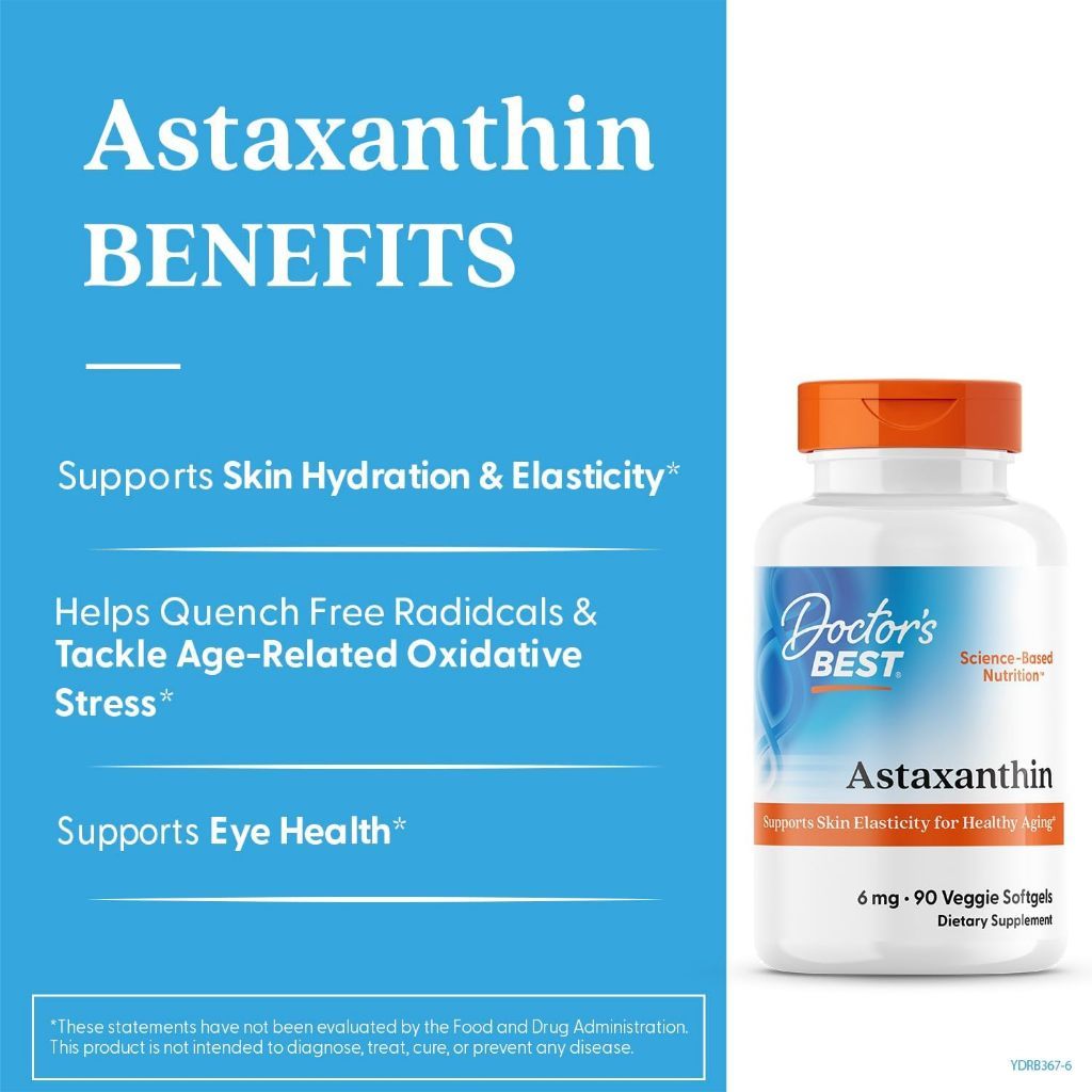 USA Supplements | Doctor's Best, Astaxanthin ( Powerful Antioxidant Protection )