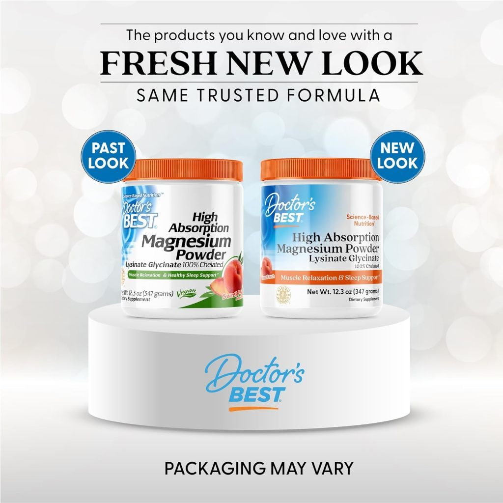 USA Supplements | Doctor's Best, High Absorption Magnesium Powder ( Supports Nervous System )