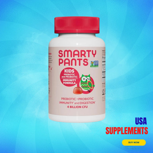 USA Supplements | SmartyPants, Kids Prebiotic & Probiotic, 60 Gummies ( Supports Digestive Health )