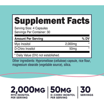 USA Supplements | Nutricost, Women, Myo & D-Chiro Inositol ( Hormonal Balance )