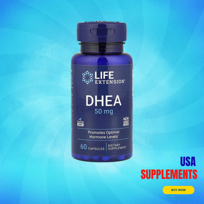 USA Supplements | Life Extension, DHEA, 50 mg, 60 Capsules ( Supports Healthy Hormone Levels )