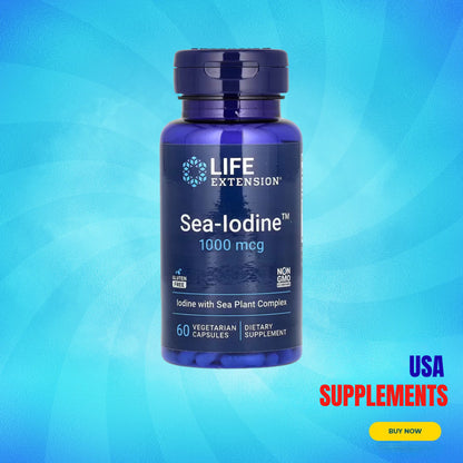 USA Supplements | Life Extension, Sea-Iodine ( Supports Healthy Thyroid Function )