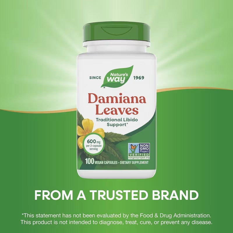 USA Supplements | Nature's Way, Damiana Leaves ( Mood and Relaxation Support )