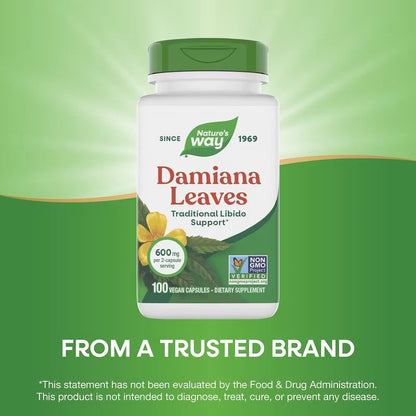 USA Supplements | Nature's Way, Damiana Leaves ( Mood and Relaxation Support )