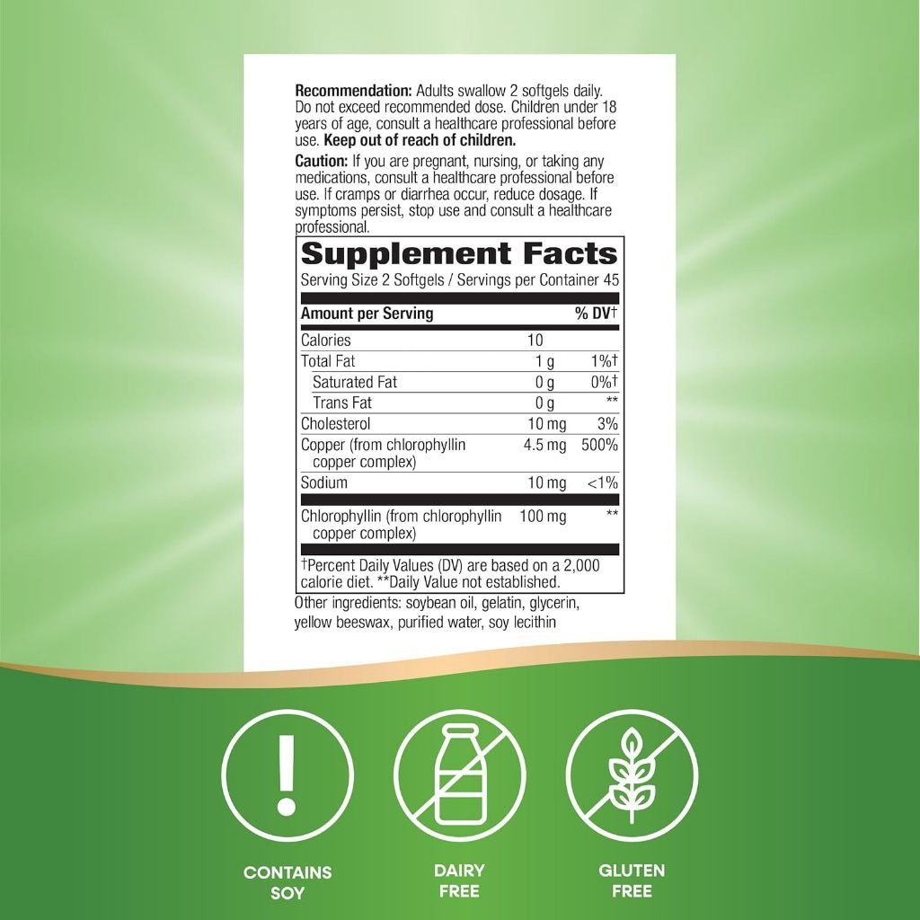 USA Supplements | Nature's Way, Chlorofresh, 90 Softgels ( Supports Detoxification )