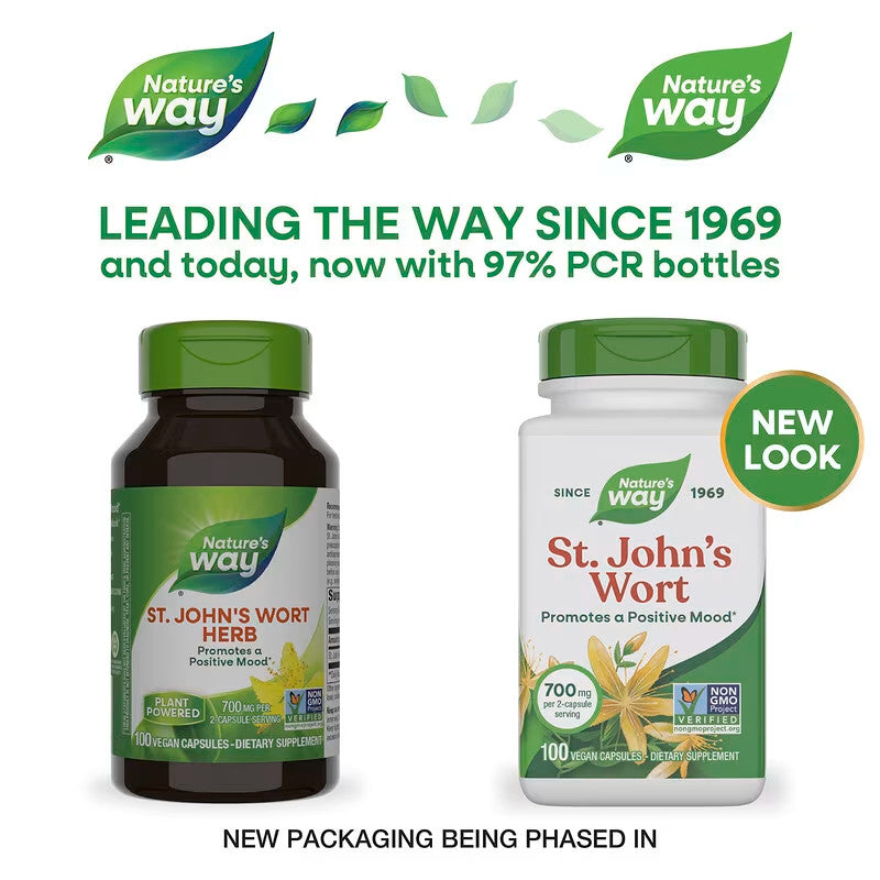 USA Supplements | Nature's Way, St. John's Wort, 100 Vegan Capsules ( Mood Support )