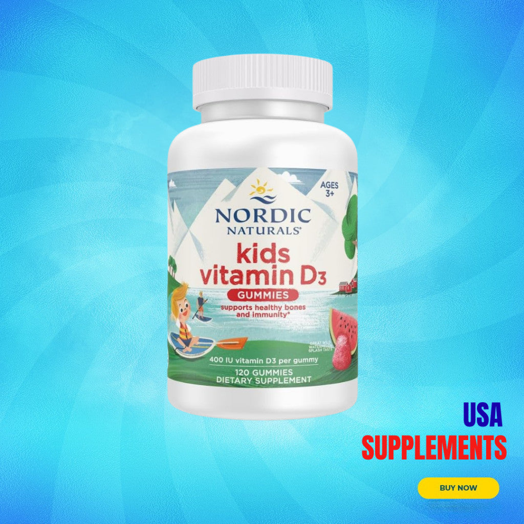 USA Supplements | Nordic Naturals, Kids Vitamin D3 Gummies ( Supports Bone Health )
