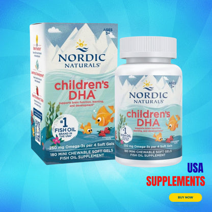 USA Supplements | Nordic Naturals, Children's DHA, Strawberry ( Supports Brain Development )