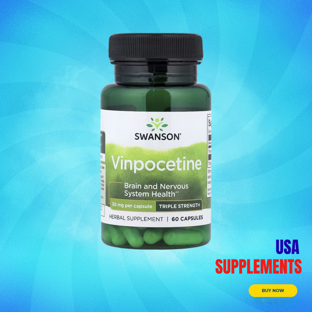 USA Supplements | Swanson, Vinpocetine, 30 mg, 60 Capsules ( Cognitive Support )