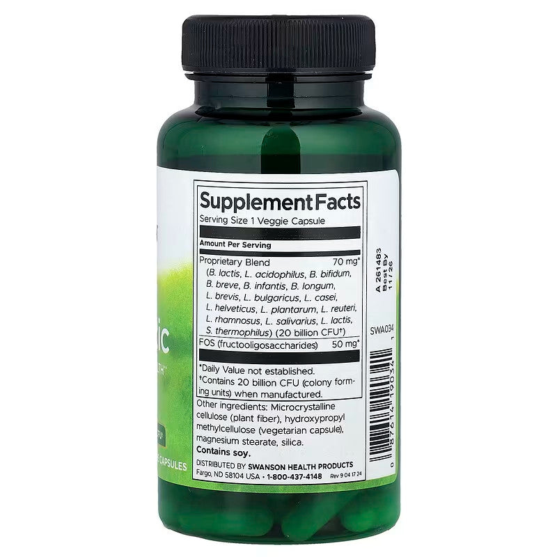 USA Supplements | Swanson, Probiotic ( For Digestive Health & Regular Bowel Function )