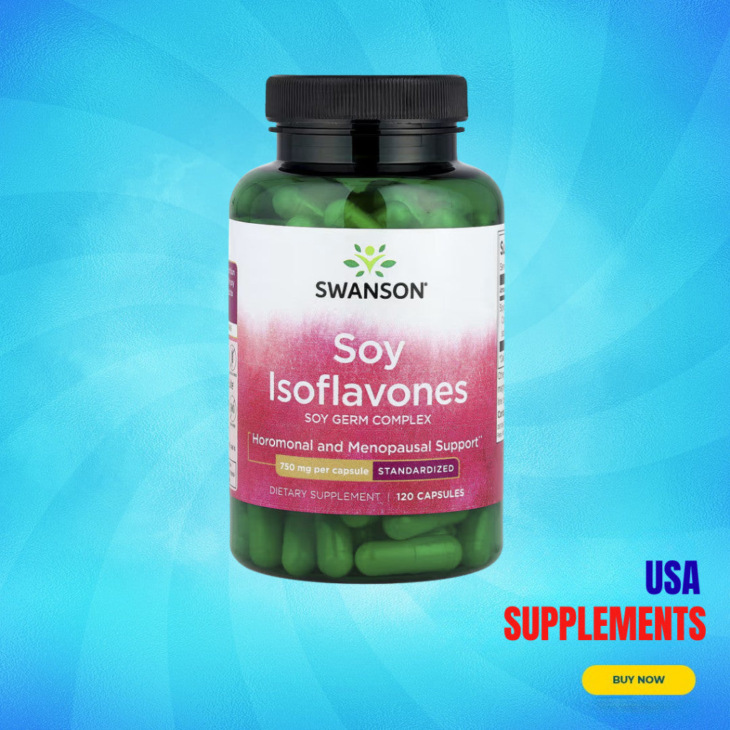 USA Supplements | Swanson, Soy Isoflavones ( Hormonal and Menopause Support )