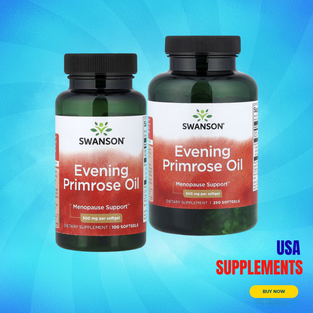 USA Supplements | Swanson, Evening Primrose Oil, 500 mg ( Menopause Support )