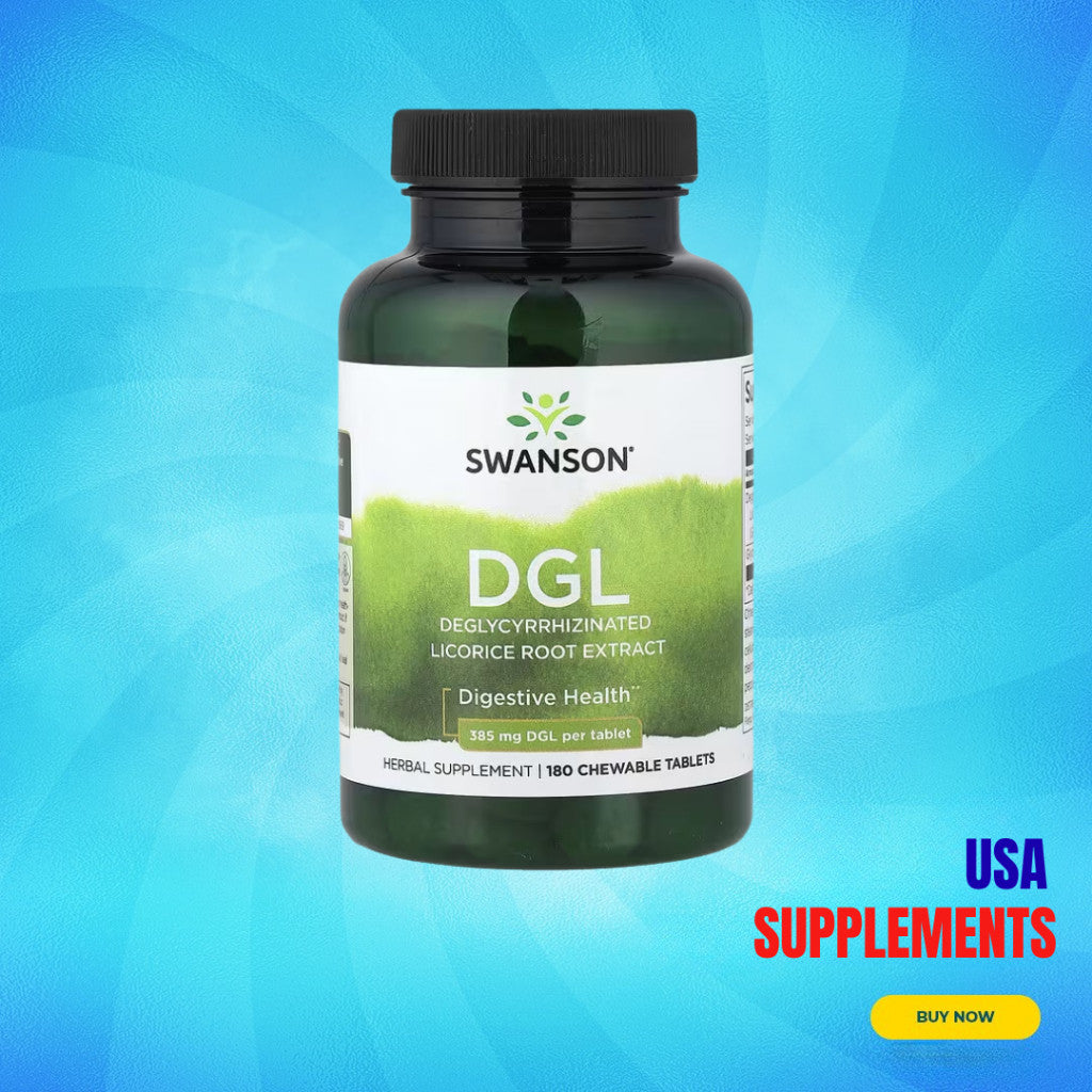 USA Supplements | Swanson, DGL, 180 Chewable Tablets ( Digestive Health )