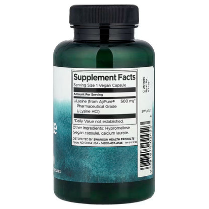 USA Supplements | Swanson, L-Lysine, 90 Vegan Capsules ( Immune Health )