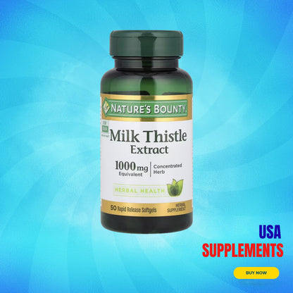 USA Supplements | Nature's Bounty, Milk Thistle Extract ( Liver Support )