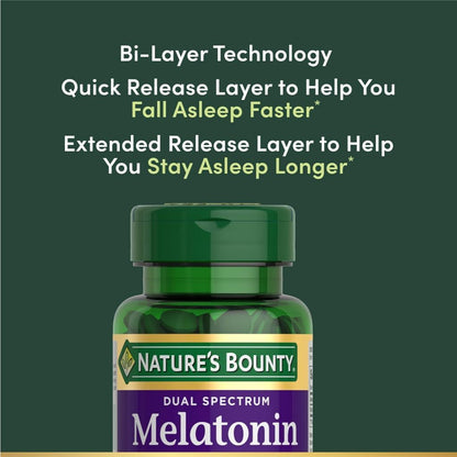 USA Supplements | Nature's Bounty, Dual Spectrum, Melatonin, 5 mg ( Sleep Support )
