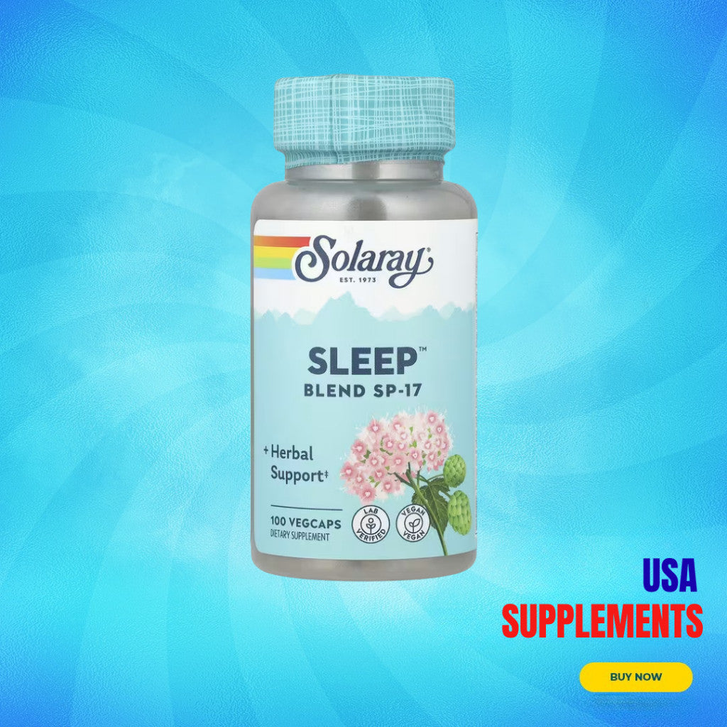 USA Supplements | Solaray, Sleep™ Blend SP-17 ( Sleep Support )