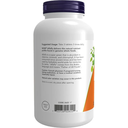 USA Supplements | NOW Foods, Alfalfa ( Supports General Health & Vitality )