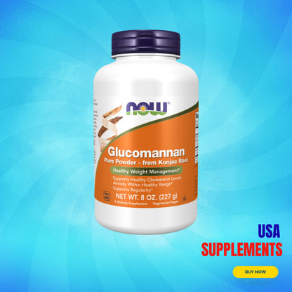 USA Supplements | NOW Foods, Glucomannan, Pure Powder, 8 oz ( Healthy Weight Management )