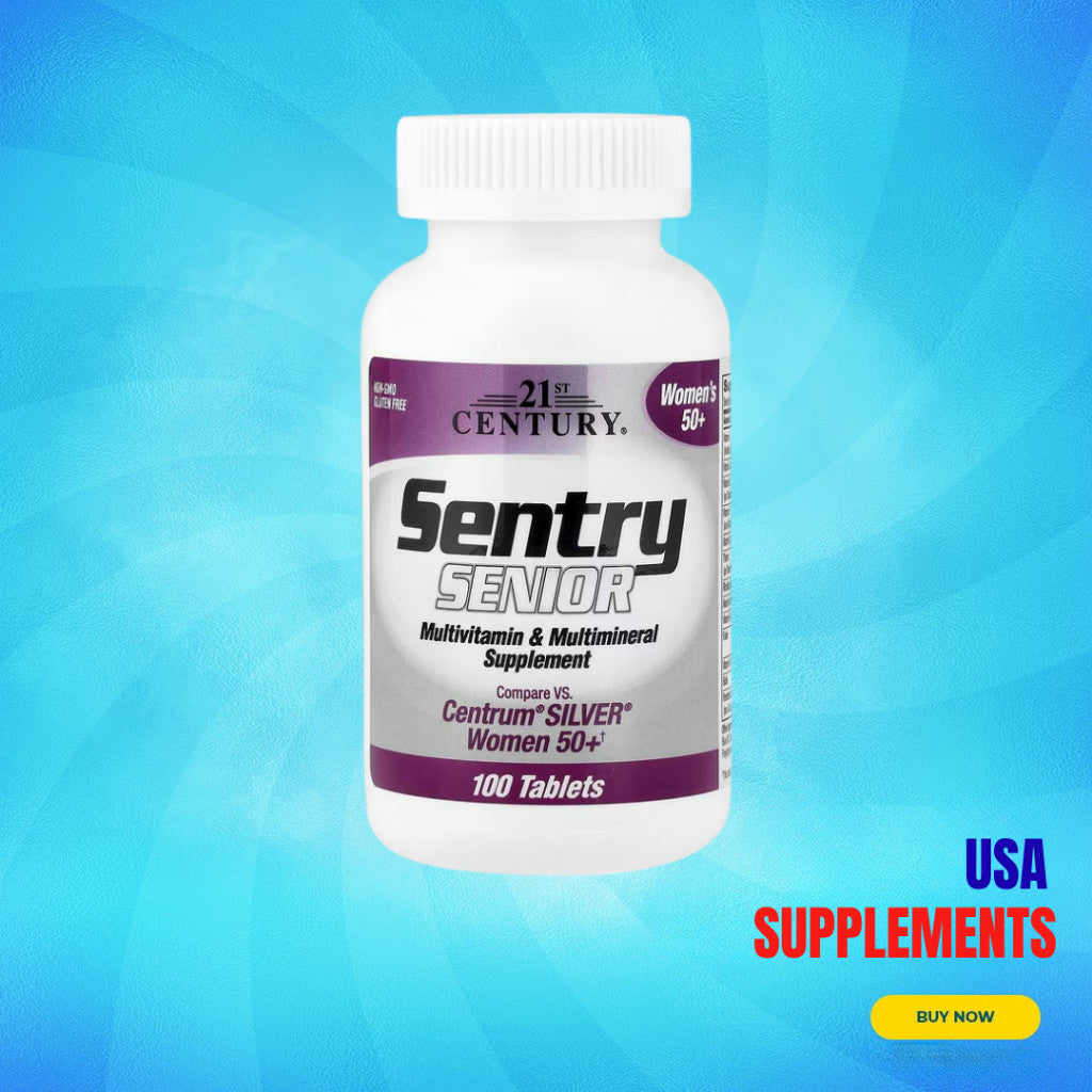 USA Supplements | 21st Century, Sentry Senior, Women's 50+, 100 Tablets ( Multivitamin Supplement )