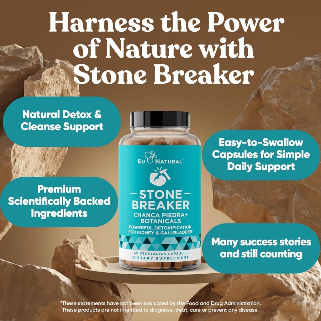 USA Supplements | Eu Natural, Stone Breaker ( Powerful Detoxification for Kidney & Gallbladder )