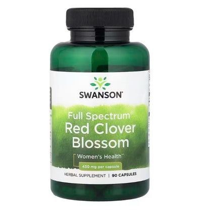 HealthilyYou | Swanson, Full Spectrum® Red Clover Blossom, 430 mg, 90 Capsules Menopausal Support