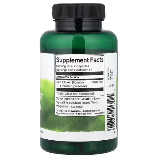 LowCostPH | Swanson, Full Spectrum® Red Clover Blossom, 430 mg, 90 Capsules Menopausal Support