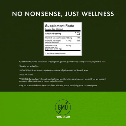 HealthilyYou | Swanson Cranberry & Cranberry, Whole Fruit Concentrate, Softgels Urinary Tract Health