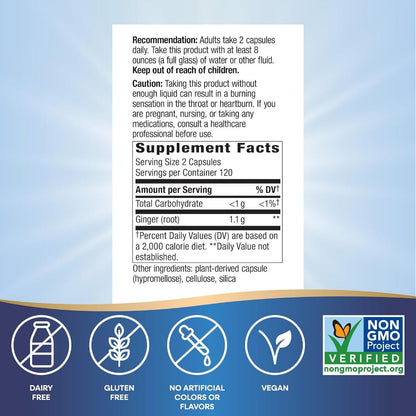 Nature's Way, Ginger Root ( Supports Healthy Digestion, Eases Indigestion & Mild Heartburn )