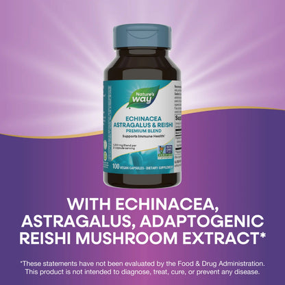Nature's Way, Echinacea Astragalus & Reishi ( Immune Support & Adaptogenic Properties )