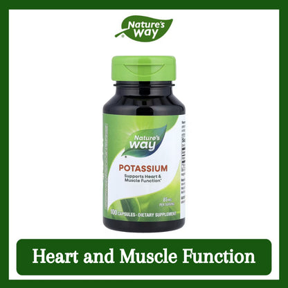 Nature's Way, Potassium ( Heart, Muscle Function & Nerve Transmission )