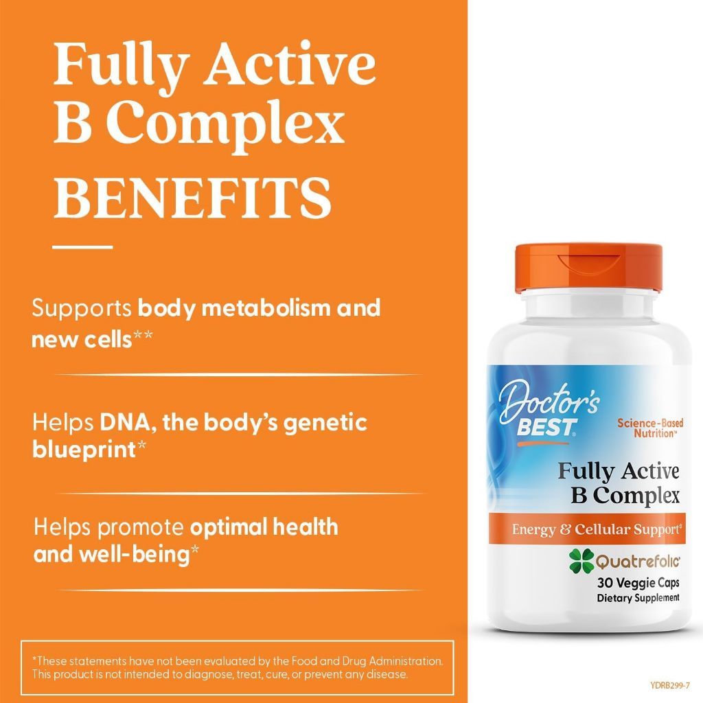 USA Supplements | Doctor's Best, Fully Active B Complex ( Supports Energy Metabolism )