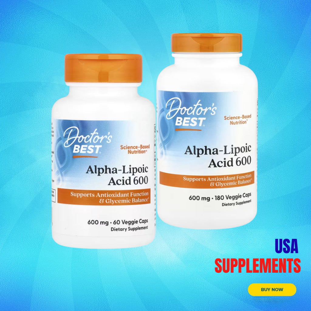 USA Supplements | Doctor's Best, Alpha-Lipoic Acid 600, 600 mg ( Antioxidant Support )