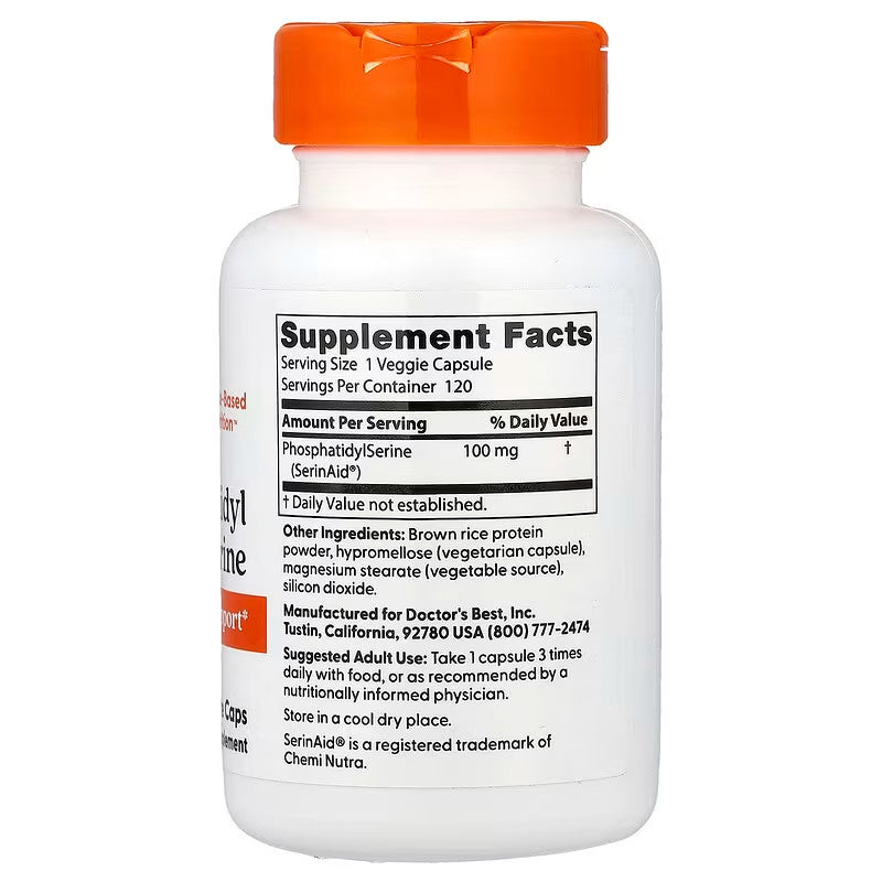 USA Supplements | Doctor's Best, Phosphatidyl Serine ( Cognitive Function Support )