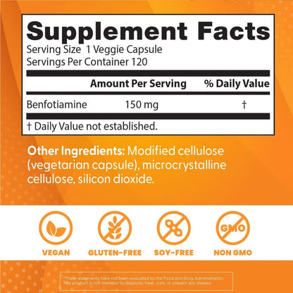 USA Supplements | Doctor's Best, Benfotiamine ( Nerve Health Support )