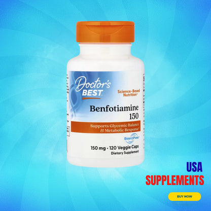 USA Supplements | Doctor's Best, Benfotiamine ( Nerve Health Support )