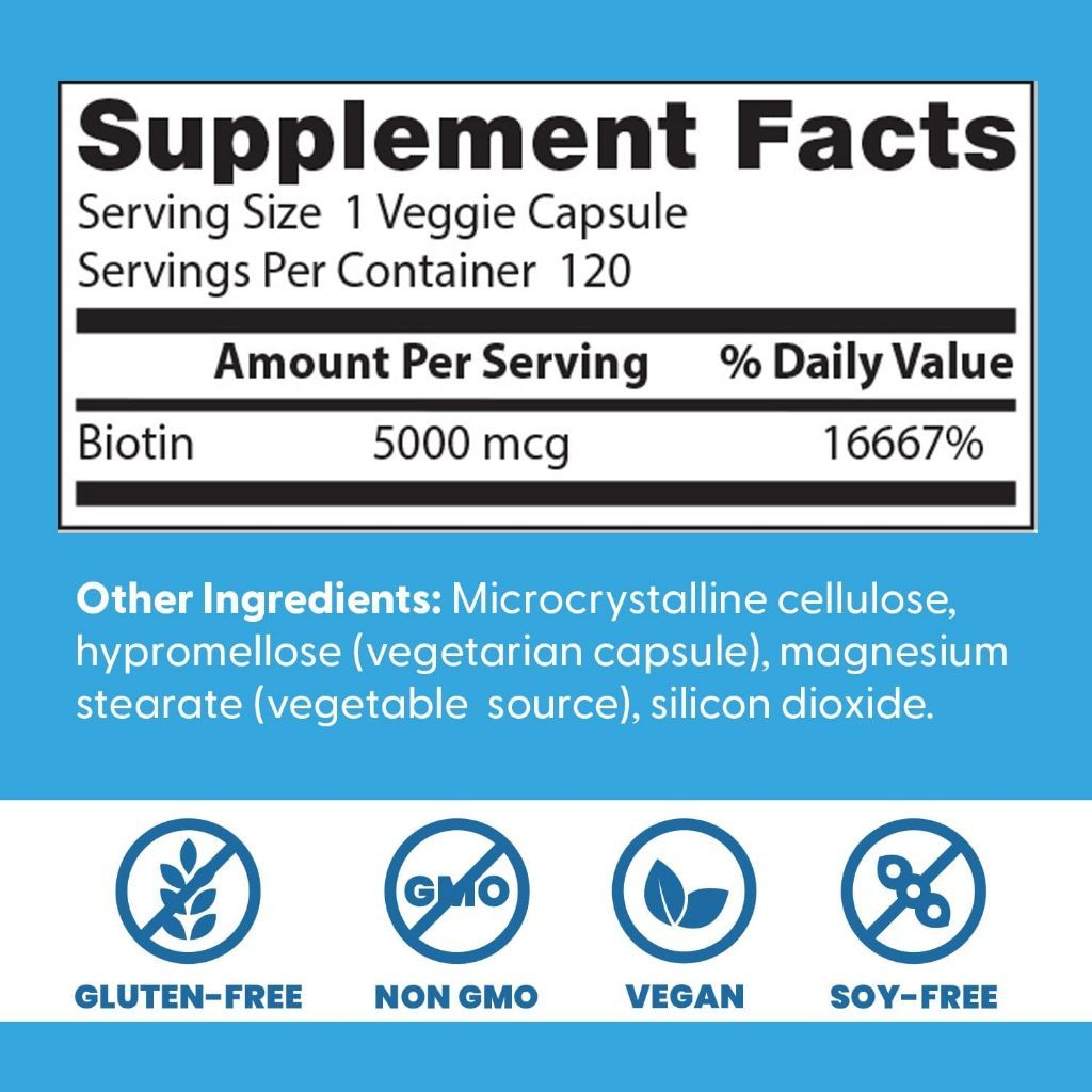 USA Supplements | Doctor's Best, Biotin ( Supports Hair Growth & Improves Skin Health )