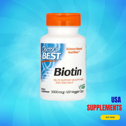 USA Supplements | Doctor's Best, Biotin ( Supports Hair Growth & Improves Skin Health )
