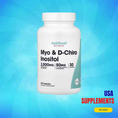 USA Supplements | Nutricost, Women, Myo & D-Chiro Inositol ( Hormonal Balance )